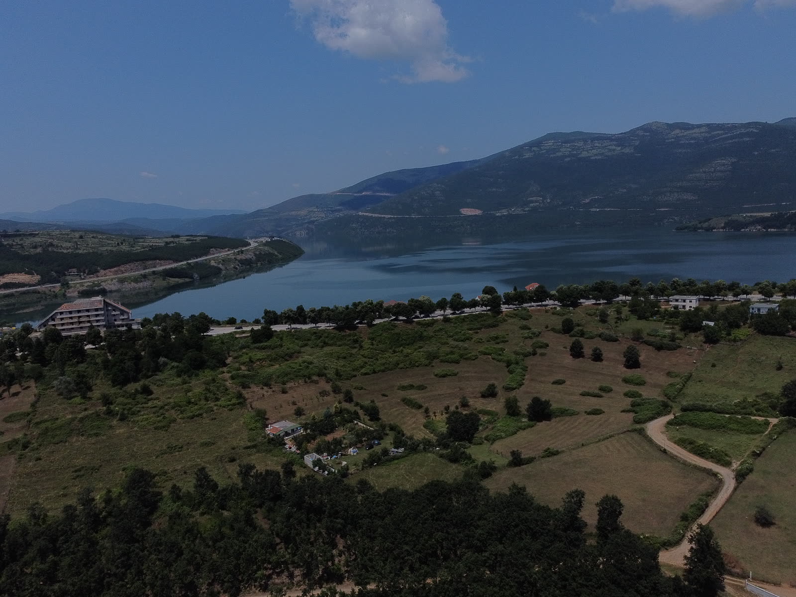 Aerial view of an undeveloped land parcel captured for orthomosaic mapping