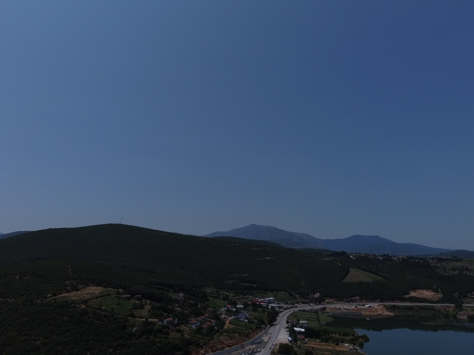 Processed 3D point cloud terrain model from drone mapping data
